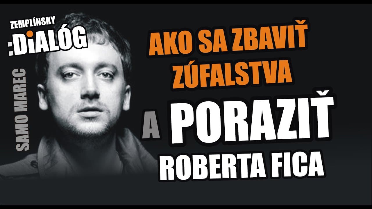 Samo Marec: Ako sa zbaviť zúfalstva zo Slovenska